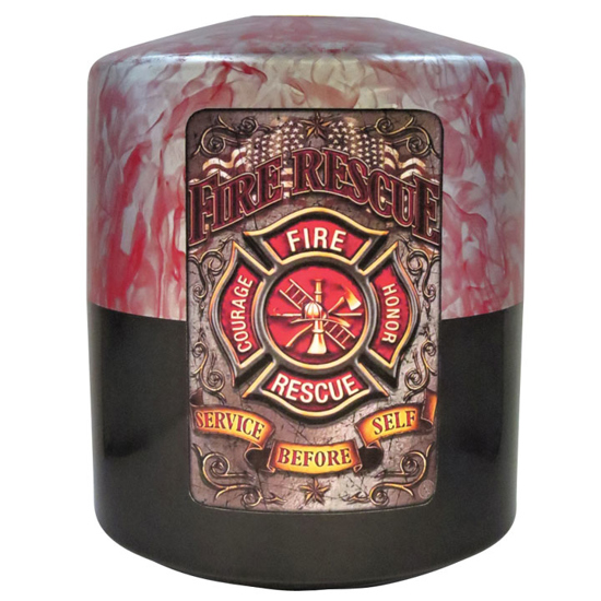 Picture of Fire & Rescue Hydro-Graphic Urn/Vault Combination